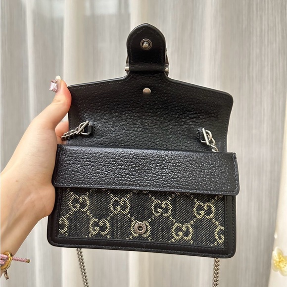 GG Denim Super Mini Dionysus Bag - Picture 3 of 7